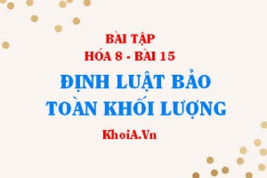 Bài tập Định luật bảo toàn khối lượng: Giải bài 1, 2, 3 trang 54 SGK Hóa 8 bài 15